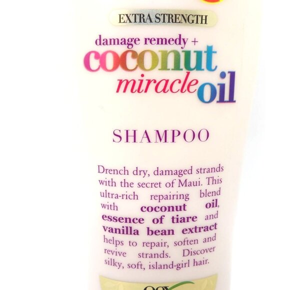OGX Coconut Miracle Oil Damage Remedy Shampoo 19.5 fl. oz. NEW - Picture 2 of 3